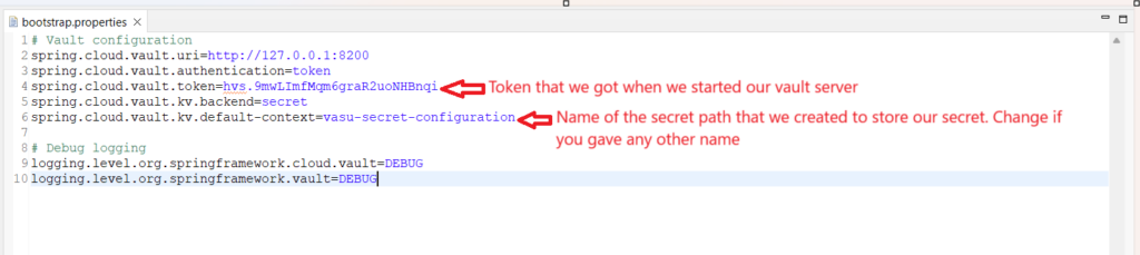 Spring boot vault properties bootstrap.propertis